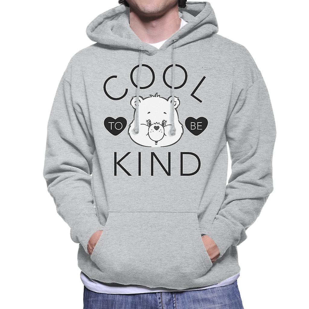 Care Bears Tenderheart Bear Cool To Be Kind Men's Hooded Sweatshirt Heather Grey Medium