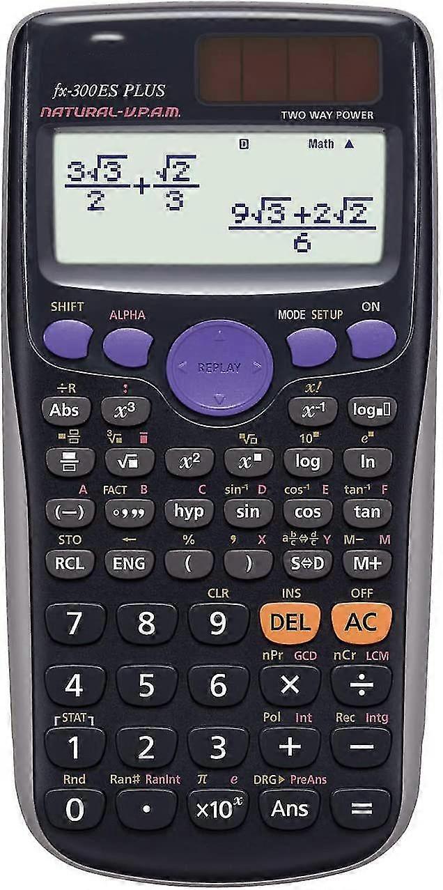 LINCMAN Fx-82es Plus Scientific Calculator For Schools Black