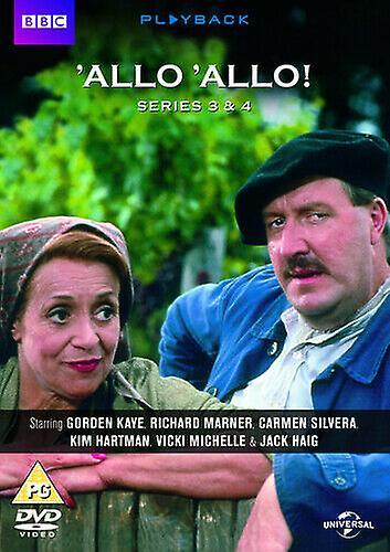 Allo Allo Series 3 and 4 DVD (2004) Gordon Kaye Boden (DIR) cert PG 3 discs - Region 2