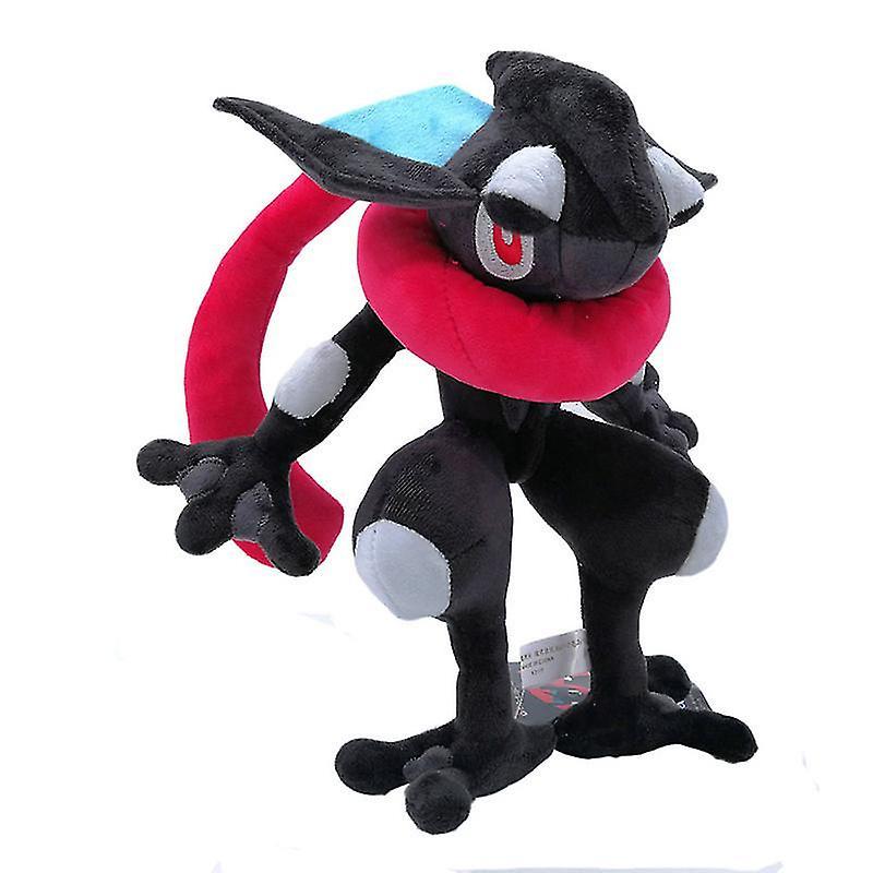 Mlsilm Pokemon Black Greninja Plush Toys Stuffed Animal Soft Dolls Kids Birthday Christmas Gift 28cm