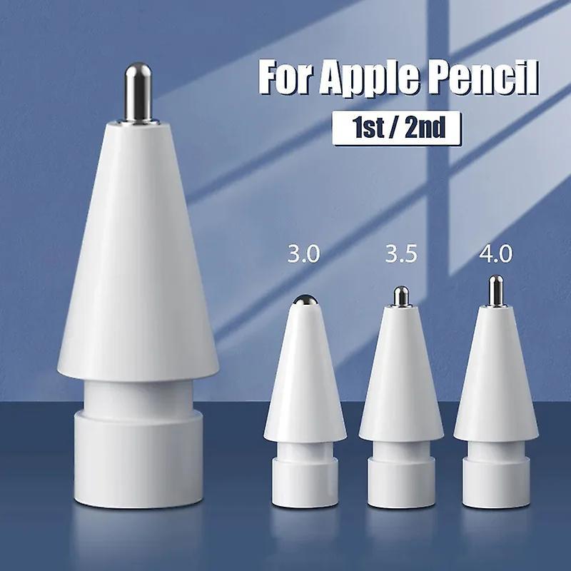 Longzhen Pencil Tips For Apple Pencil 1st / 2nd Generation Nibs Replacement Tip Compatible For iPad Pro Apple Pencil 1/2 Stylus Spare Nib White 3pc...