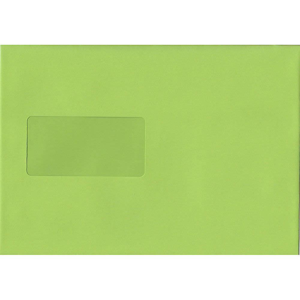 ColorSono Lime Green Peel/Seal C5/A5 Coloured Green Envelopes. 120gsm Luxury FSC Certified Paper. 162mm x 229mm. Wallet Style Envelope. 100