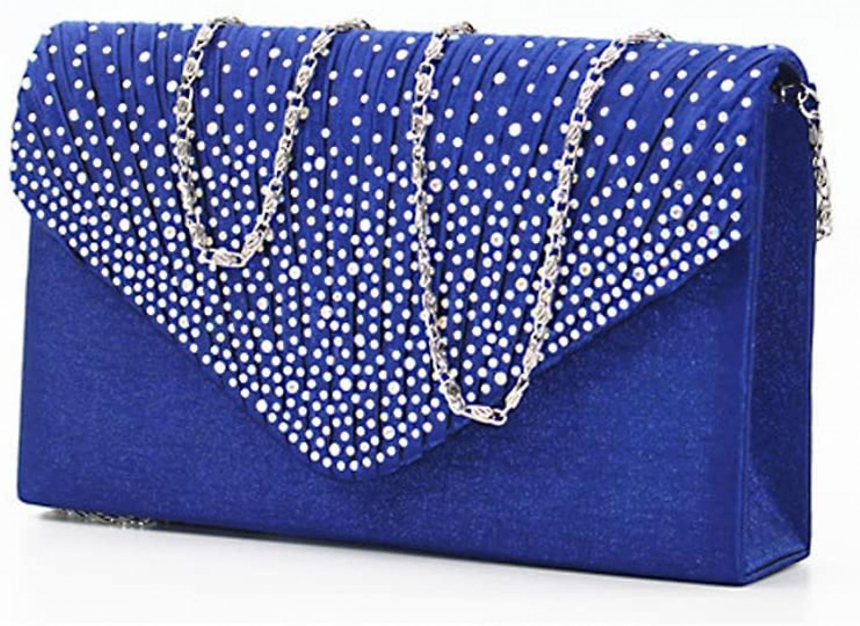 Xyc AVEKI Ladies Evening Handbags Bridal Wedding Bag Handbag, Royal Blue blue/royal blue