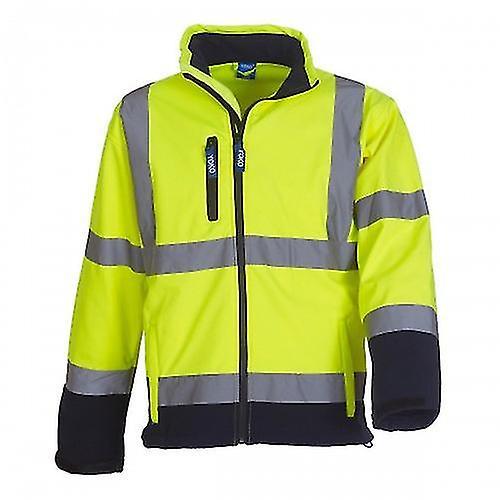 Yoko Mens Hi-Vis Sofshell Jacket (Pack of 2) Hi Vis Orange 4XL