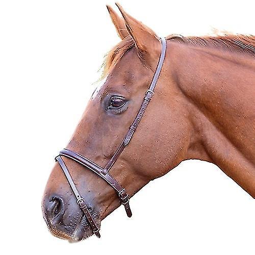 Blenheim Leather Horse Flash Noseband Black Pony