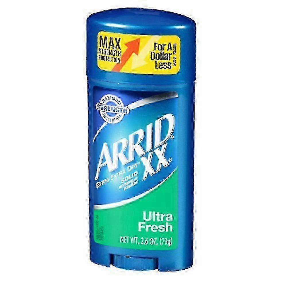 Arrid Xx Extra Extra Dry Solid Antiperspirant Deodorant, Ultra Fresh, 2.6 Oz