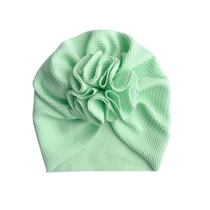 Slowmoose Lovely Flower Baby Hat - Bonnet Headwraps Kids Hat Beanie style 1 green