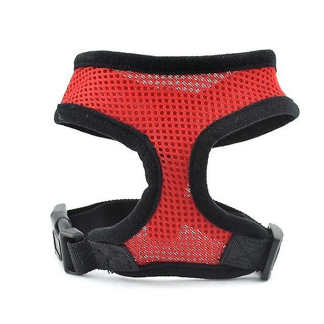 Slowmoose Dog Harness Vest Adjustable Soft Breathable Dog Harness - Pet Dog Chest Strap XS / Red