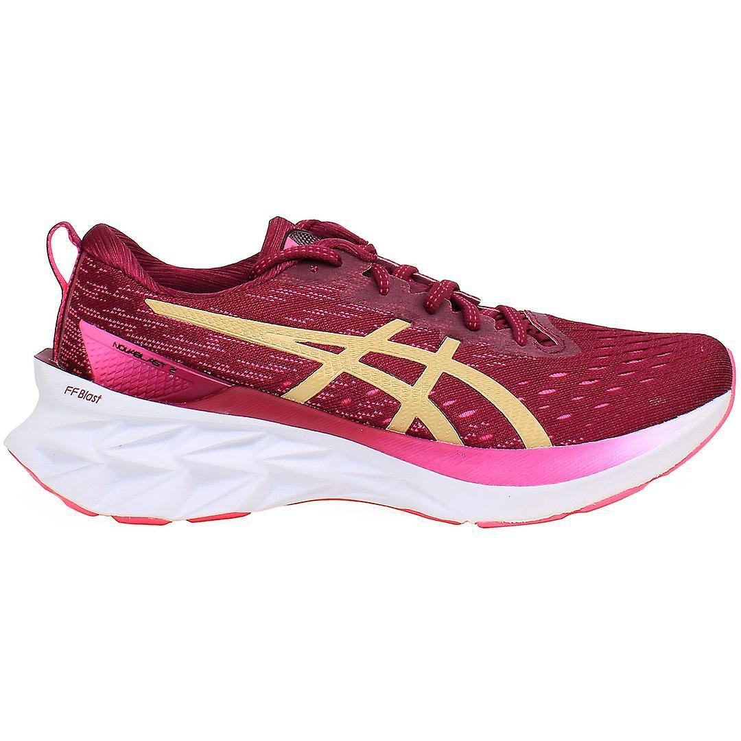 Asics NovaBlast 2 Lace-Up Pink Synthetic Womens Trainers 1012B049_600 UK 8 EU 42 US 10