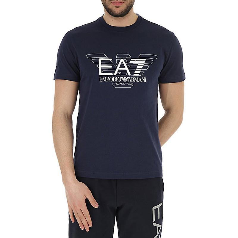 Emporio Armani Ea7 3zpt45 Mens Cotton T-shirt Summer navy/blue XL