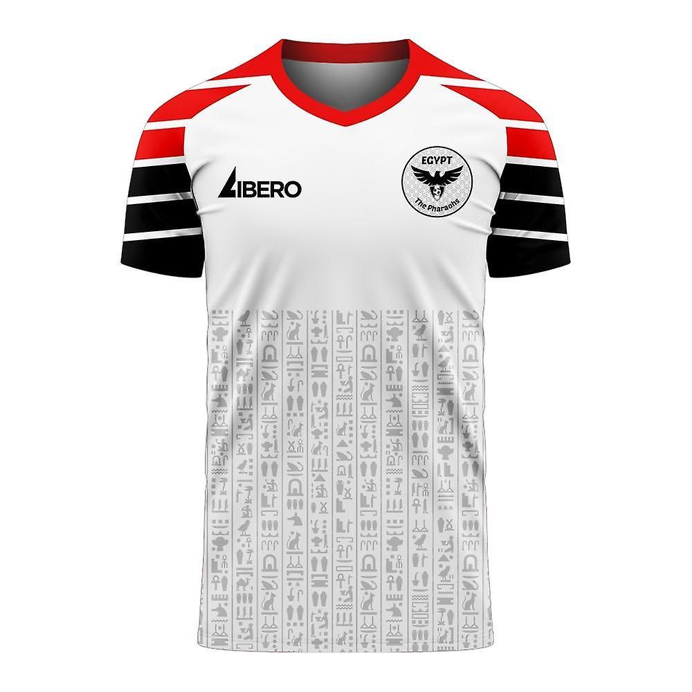 Libero Sportswear Egypt 2024-2025 Away Concept Football Kit (Libero) White LB 30-32 inch Chest (75/81cm)