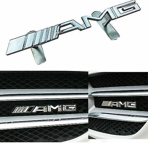 Sega Chrome metal mercedes benz amg front grill bonnet badge emblem grill emblem badge for all amgs