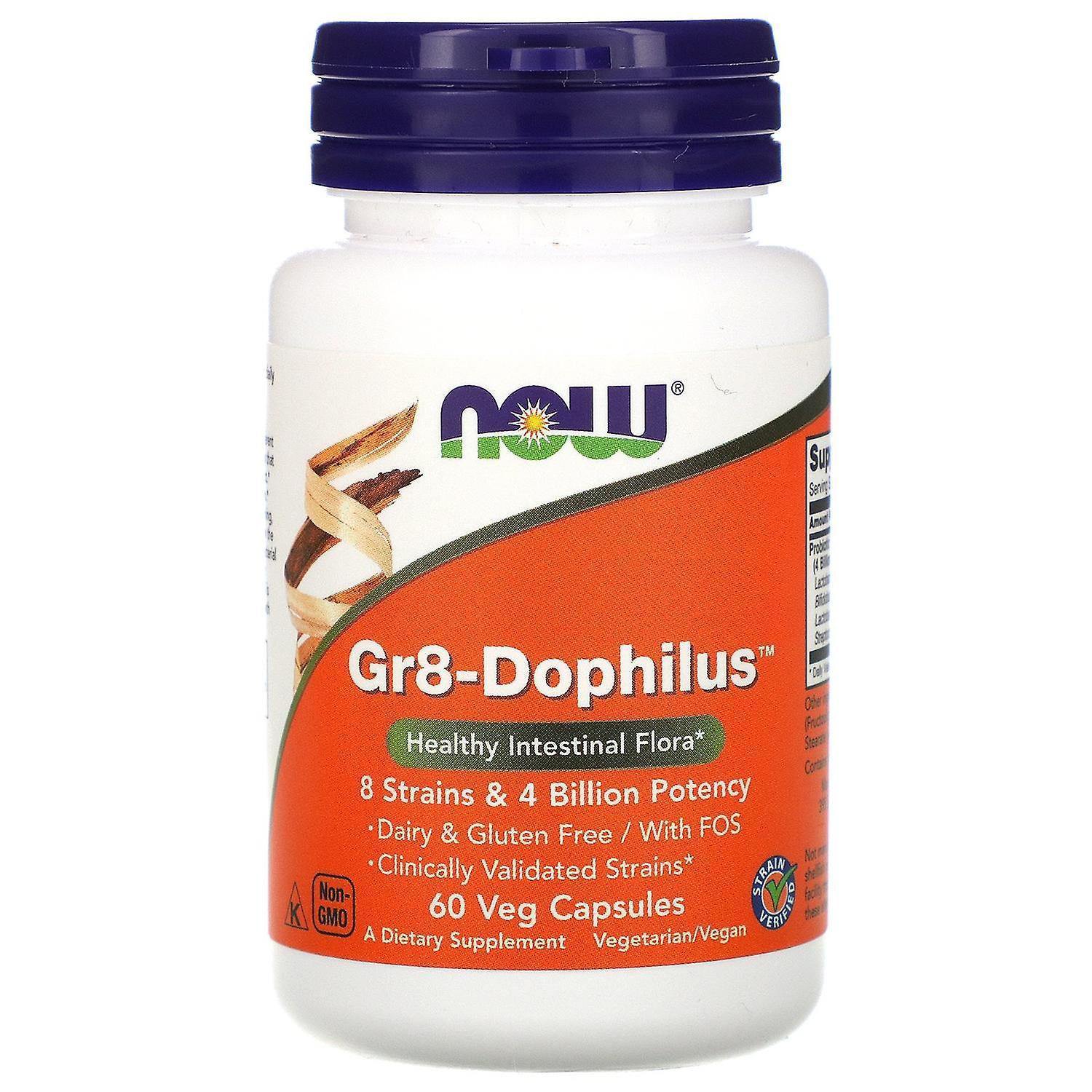 Now Foods, Gr8-Dophilus, 60 Veg Capsules