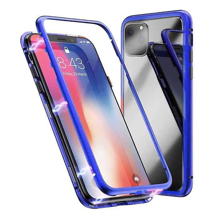 Stuff Certified ® Stuff Certified® iPhone 11 Magnetic 360 ° Case with Tempered Glass - Full Body Cover Case + Screen Protector Blue