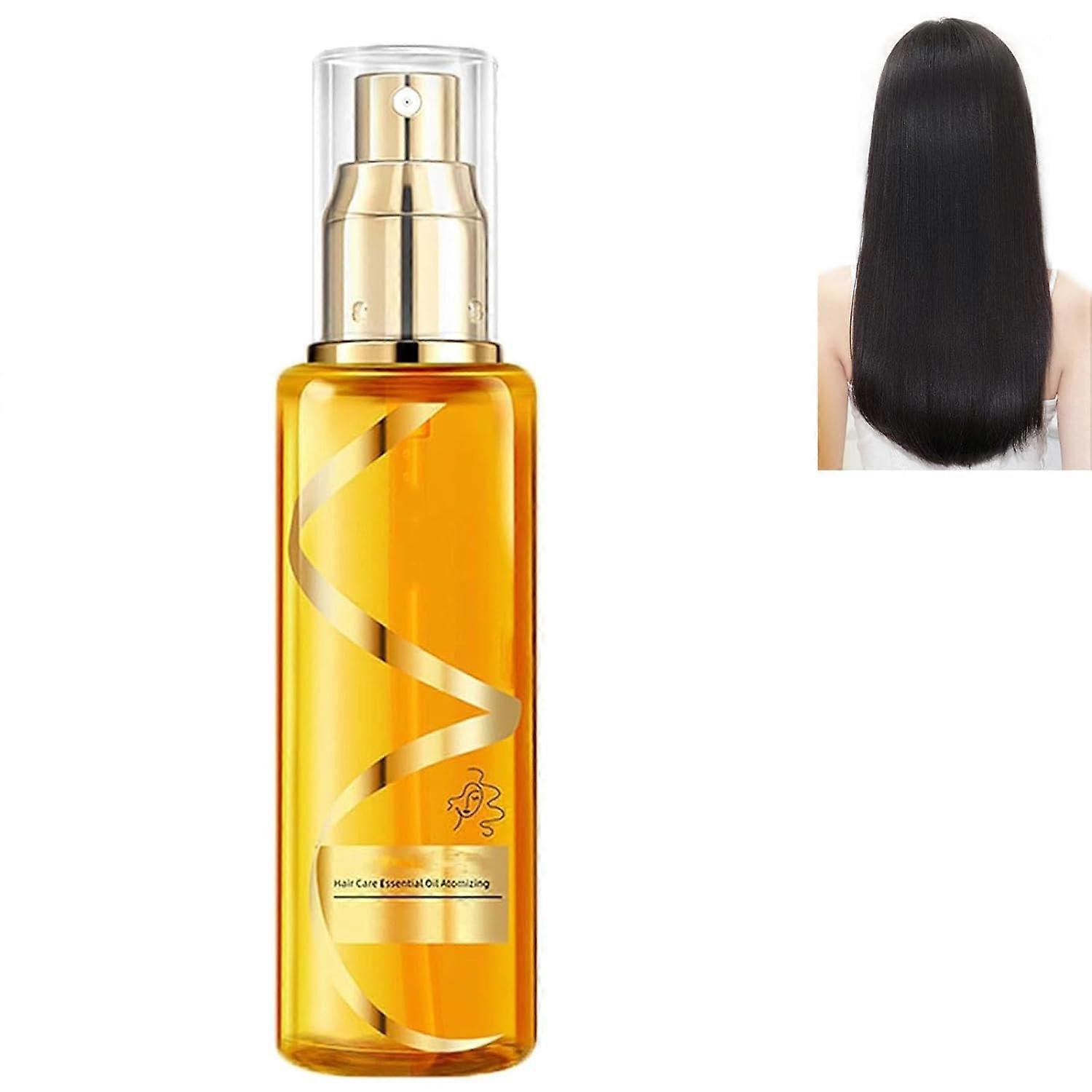 Unbrand Moisturizing & Strengthening Silky Hair Oil, Strengthening Silky Hair, Protein Hair Repair Leave-In Conditioning Essential Oil Spray 1pcs