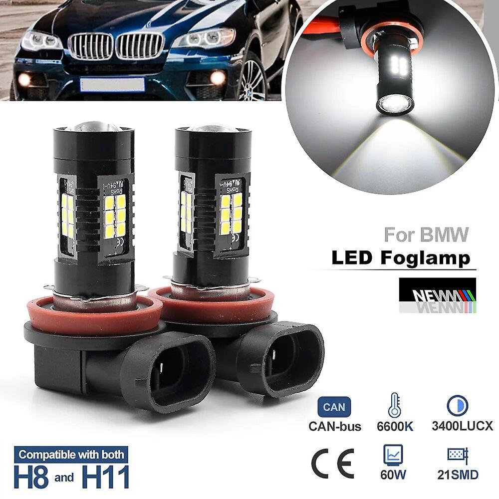 Begleri Led H8 H11 Fog Light Bulbs For Bmw X1 E84 X3 E83 F25 X4 F26 X5 E70 F15 X6 F16 Canbus Bimmer Headlamp Driving Lamps