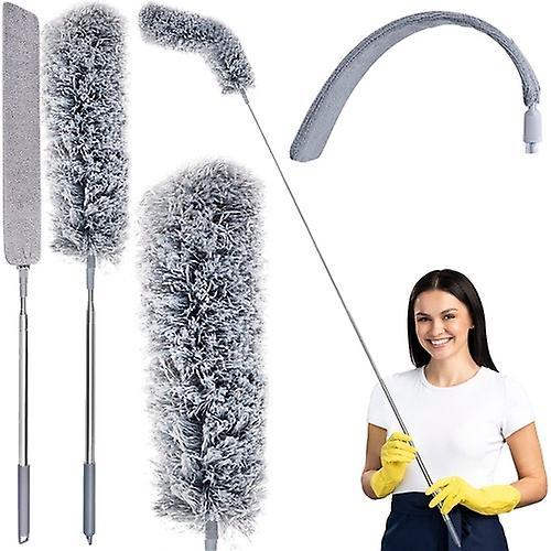 Ruhhy Telescopic dusting brush with two attachments