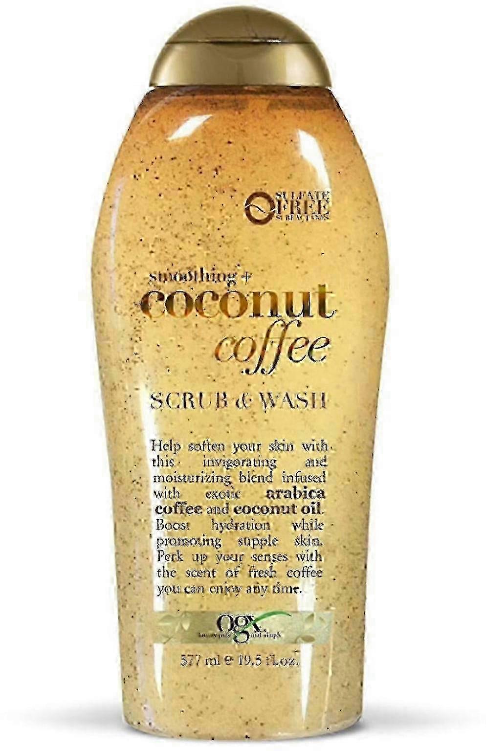 Ogx Coconut Coffee Body Scrub & Wash, 19.5 Oz