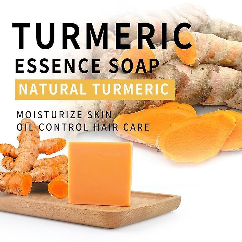 Flye Melanin Turmeric Soap For Dark Spots & Acne, Turmeric Soap For Skin Brightening And Clearing Formula, All-inartificial Turmeric Soap Bar 20231...