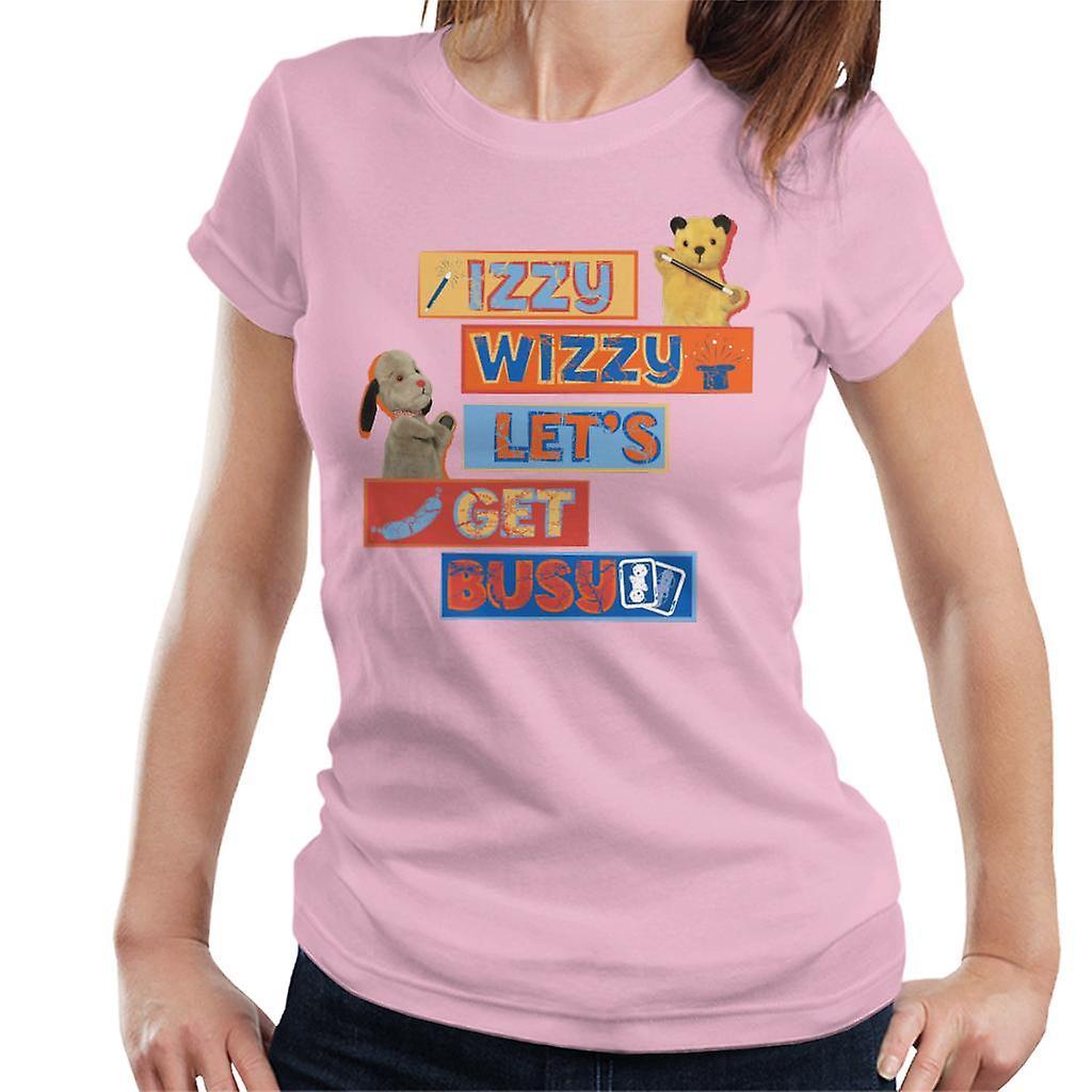 Sooty Izzy Wizzy Let's Get Busy Women's T-Shirt Light Pink X-Large