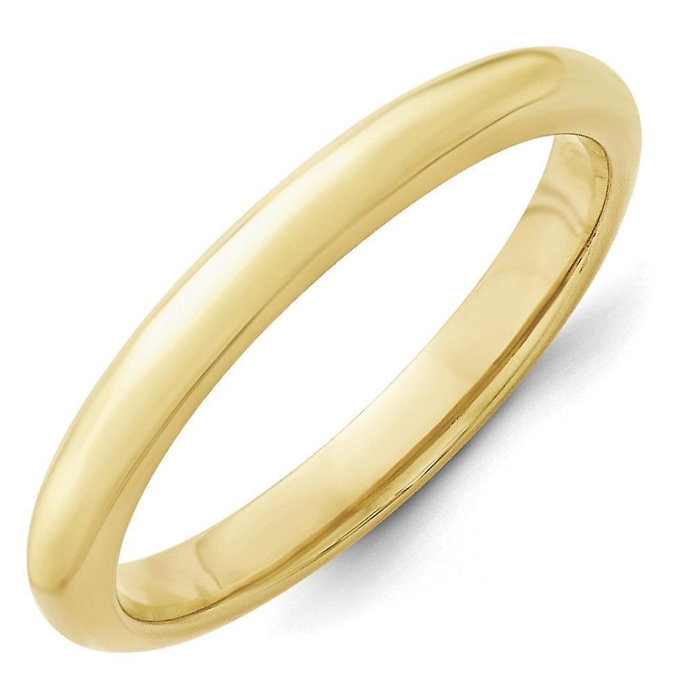 JewelryWeb 10k Yellow Gold Solid Polished Engravable Lightweight 3mm Standard Comfort Fit Band Ring Jewelry Gifts for Women - Ring 5