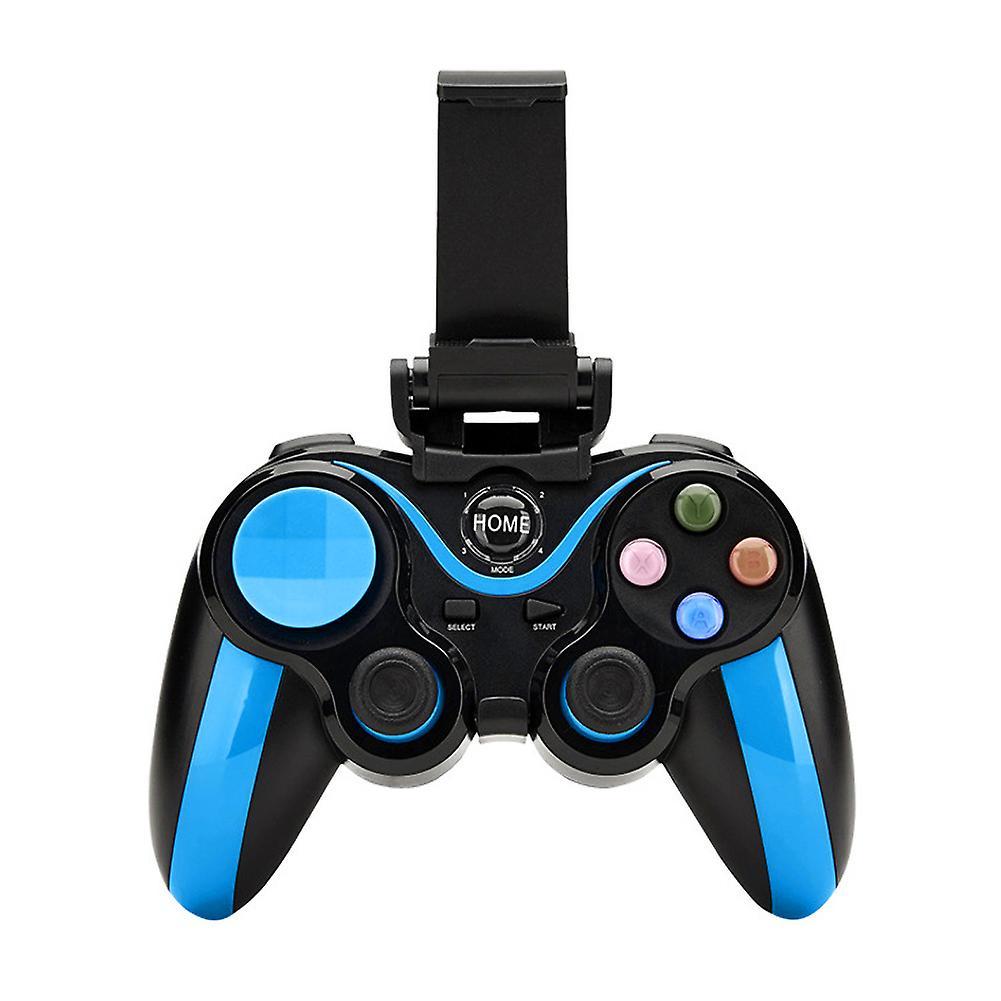 Fiauli S9 Wireless Bluetooth-compatible Game Controller Gaming Gamepad for iOS Android Phone PC Black + Blue