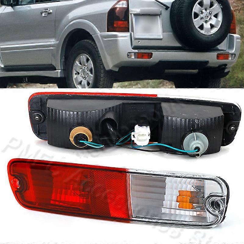 Arysiedder Rear Bumper Light Tail Light  For Mitsubishi Pajero Montero V73 V75 V77 2003 2004 2005 2006 2007 Reflector Signal Lamp With Bulb 1Pcs Right