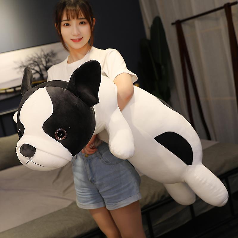 Stuffed Animals 80-120cm Lying French Bulldog Plush Toys Staffed Cute Dog Puppy Animal Doll Soft Long Sleep Pillow Cushion Kids Girls Gift