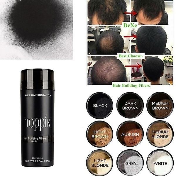 Volord Hair Loss Building Fiber Powder Hair Thickening Powder Keratin Hair Fiber Wig Extension Fiber Hair Care For Women Men 9 Colors Light Blonde