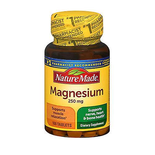 Nature Made Magnesium, 250 mg, 100 tabs (Pack of 1)