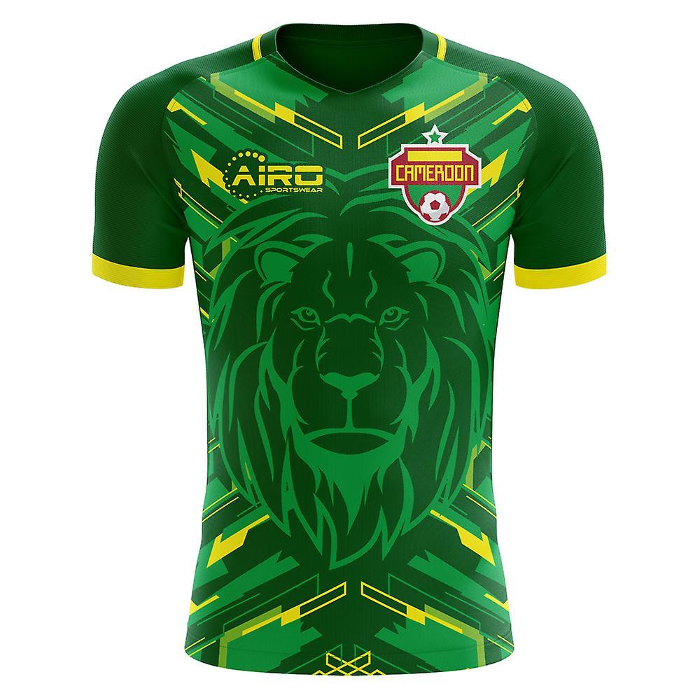 Airo Sportswear 2023-2024 Cameroon Home Concept Football Shirt - Baby Green 6/9 Months