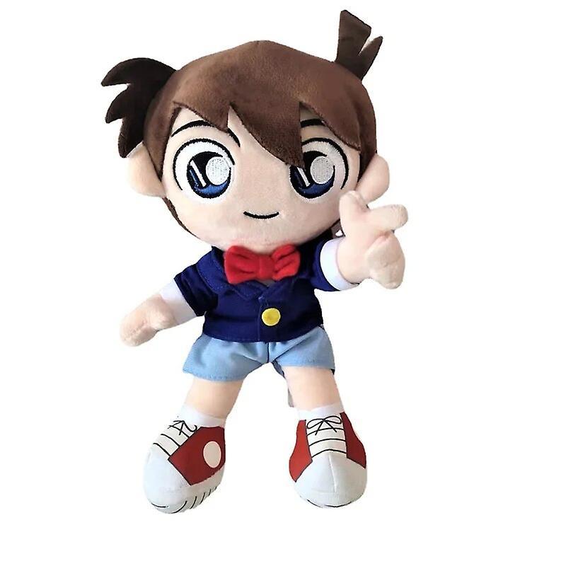 Aintier 25cm Detective Conan Plush Toy Kudou Shinichi Stuffed Doll Conan Edogawa Plushie Figure Stuffed Pillow Gift for Kid Fan Birthday 25cm Doll