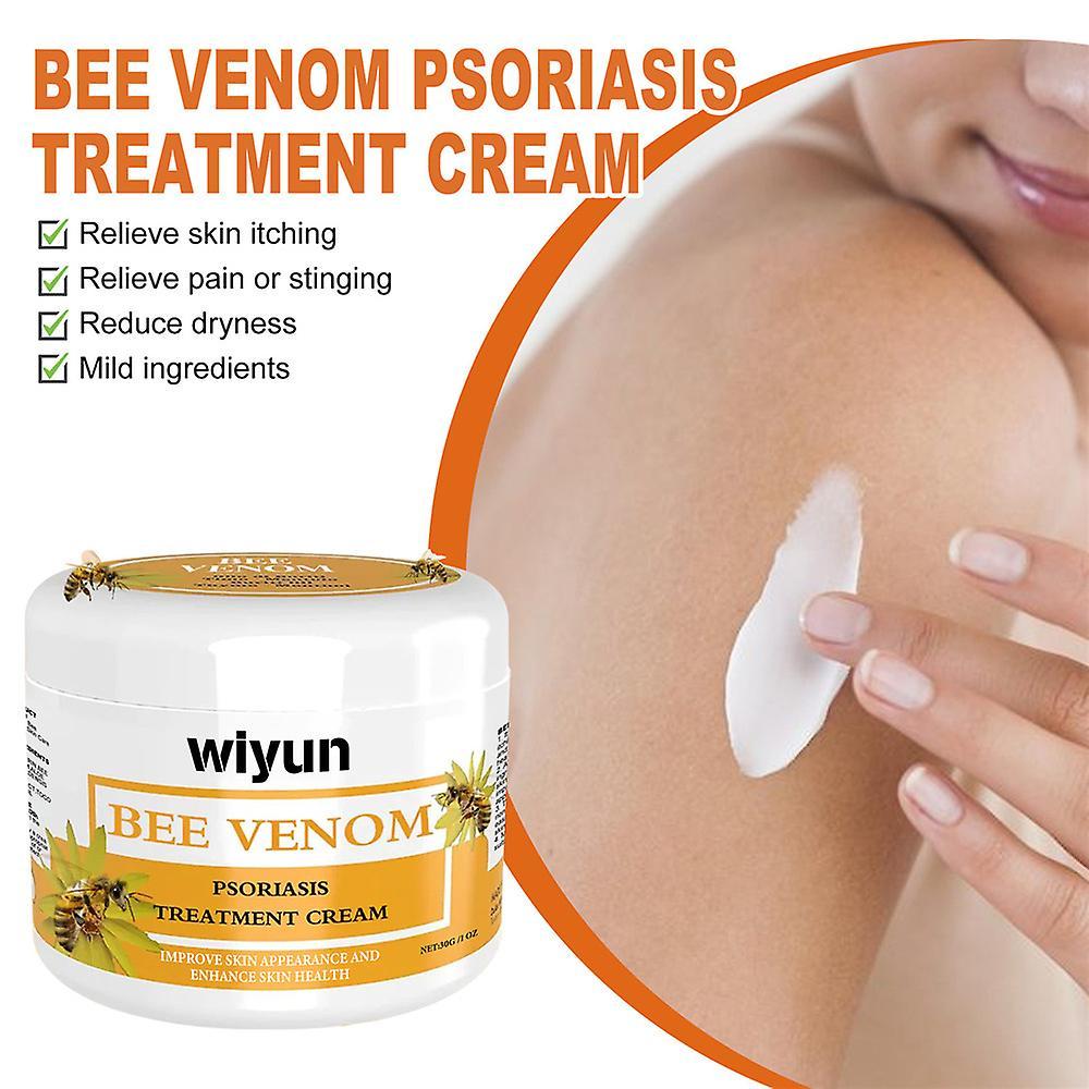 Mylight Bee Venoms Psoriasis Treatments Cream Skin Psoriasis Anti-Itch Soothing Cream 1Pc