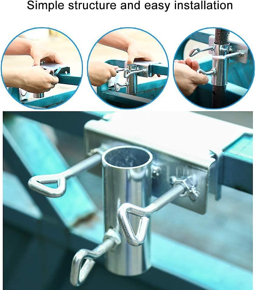 Augro Umbrella Stand, Balcony Umbrella Holder, Balcony Railing, Umbrella Clamp, Holder For Garden, Patio, Balcony, Balustrade