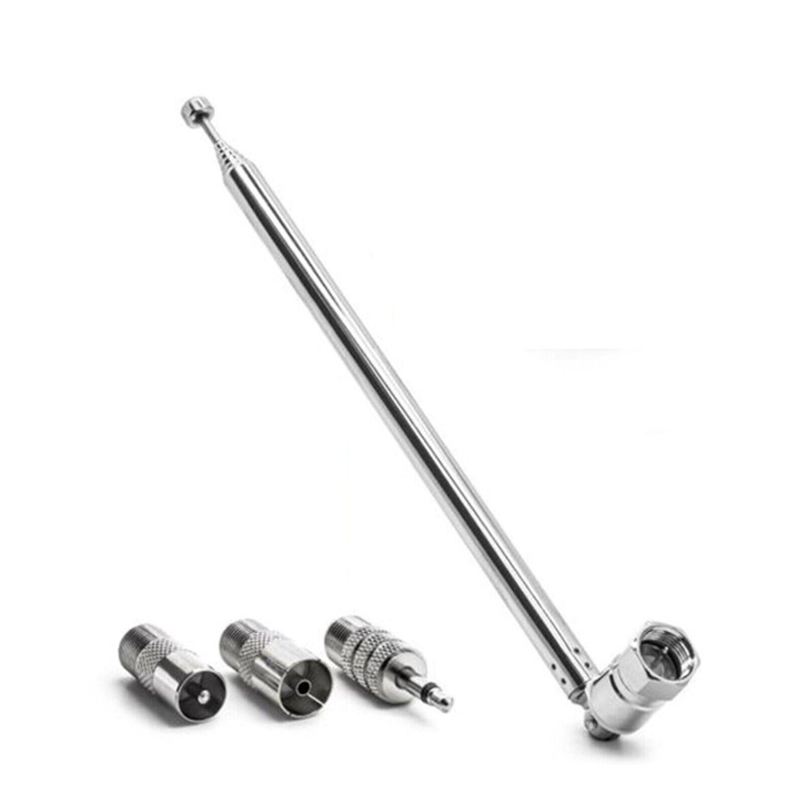 Siguang For Bose Wave F Type Radio Antenna Fm Telescopic Aerial+3.5mm Adapter Connector Fg