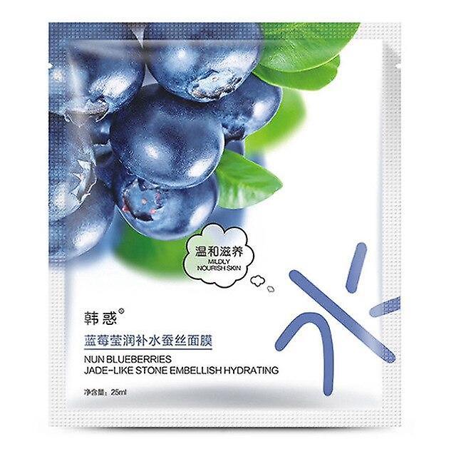 Slowmoose Collagen Essence Facial Mask - Whitening, Moisturizing, Firming Oil Control Blueberry 03