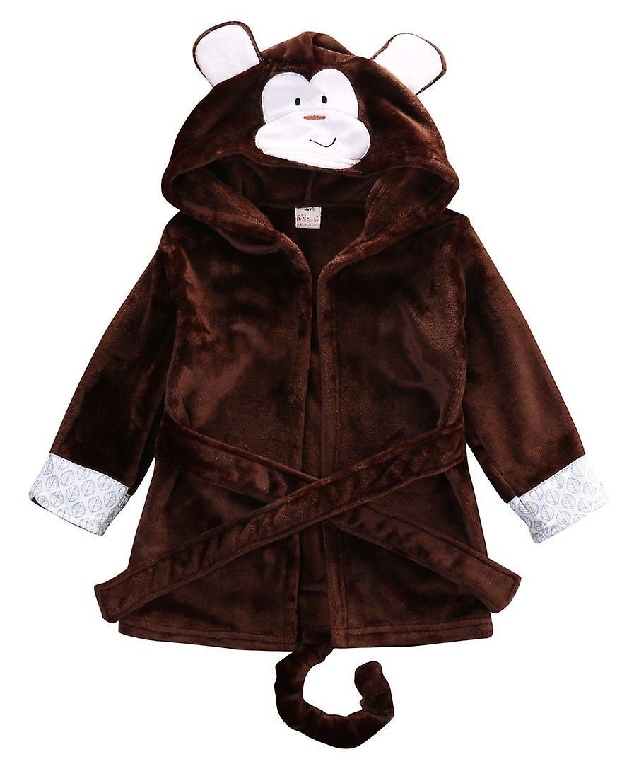 Slowmoose Cartoon Design, Hooded Winter Bathrobe For Babies 1 to 2Y