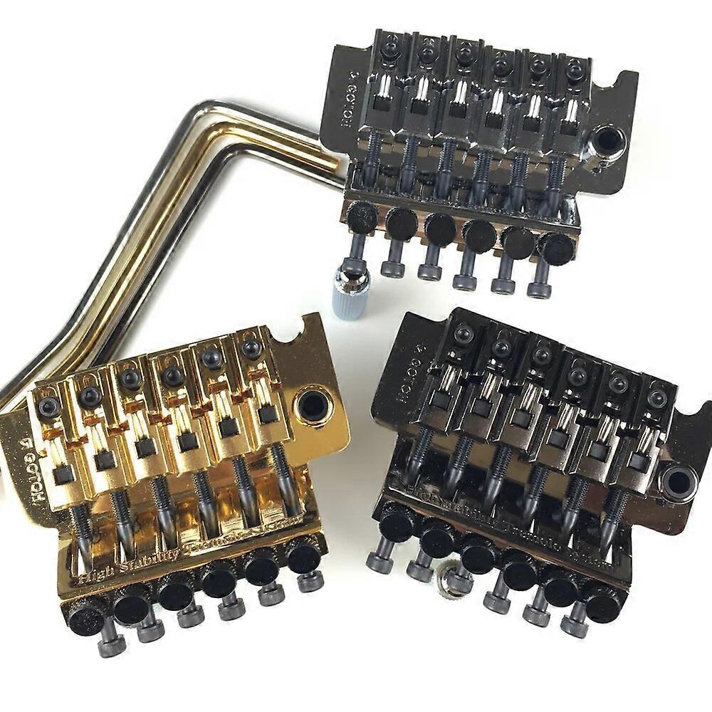 Redkid GOTOH GE1996T Locking Tremolo System Bridge Without Locking Nut ( Chrome Black Gold ) MADE IN JAPAN Black nickle