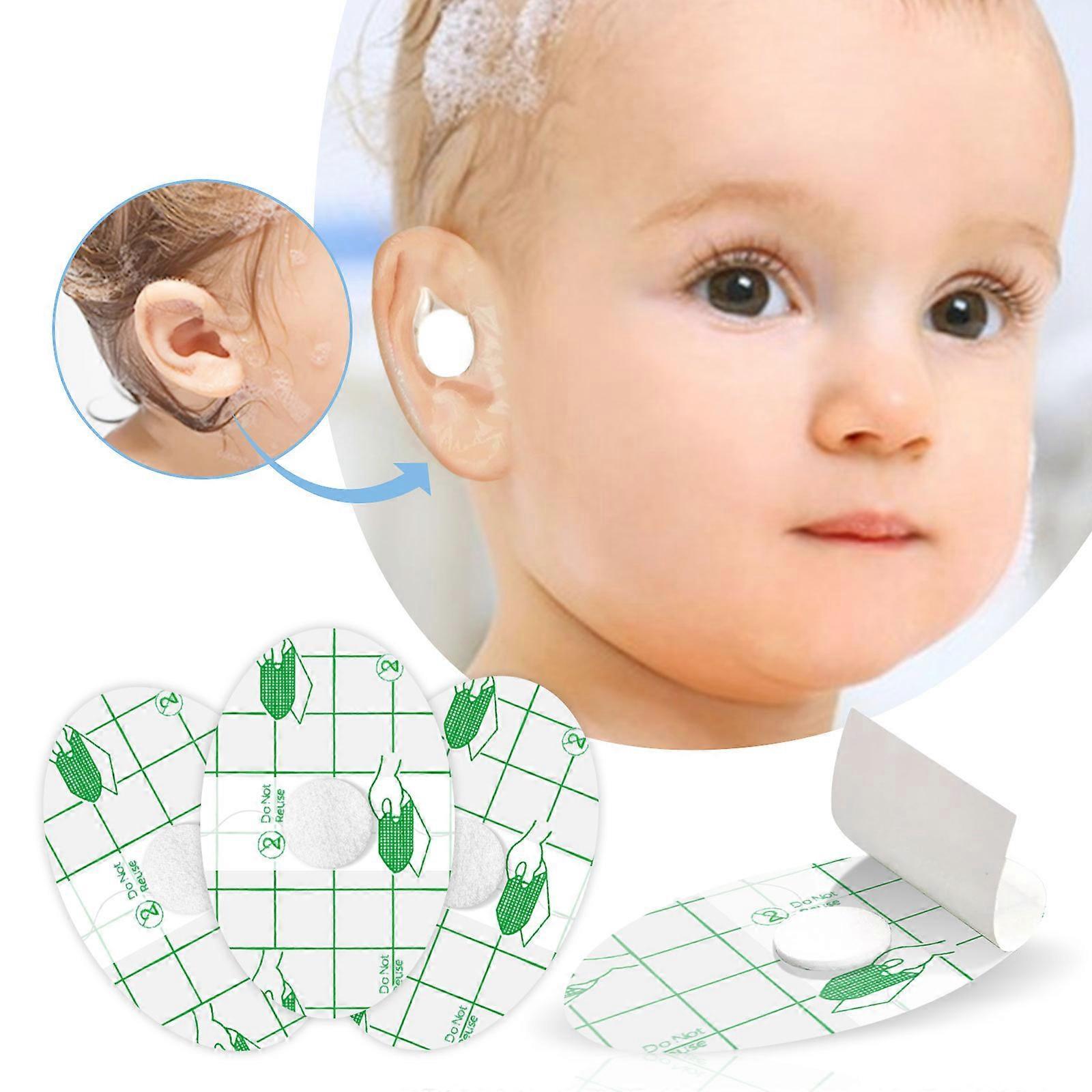 Unbrand Baby Waterproof Ear Stickers Ear Covers for Swimming Shower Ear Protectors with Ear Plugs for Kids Newborn Disposable Ear Covers 2 Box 60pc...