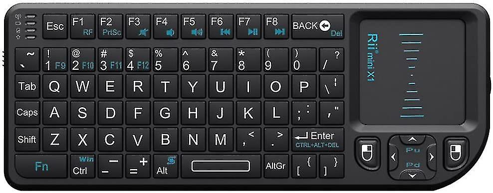 Bosheng Mini Wireless Keyboard, With Touchpad Mouse, Lightweight Portable Wireless Keyboard Controller, With Usb Receiver Remote Control