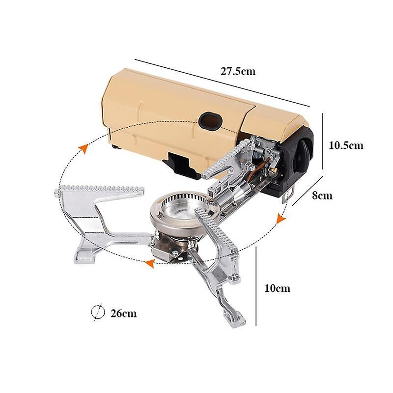 Stoves 2670W Camping Gas Stove Portable Folding Stove Outdoor Hiking BBQ Travel Cooking Grill Cooker Cassette Gas Burner Heating System  Portable C...