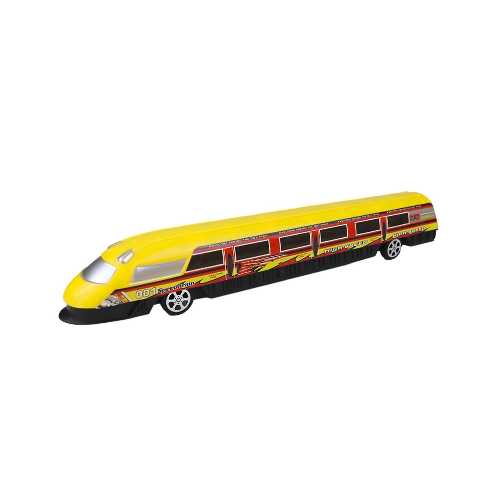 Taishh Children's Simulation High-speed Rail Train Model Toy Car Trolley Toy Yellow