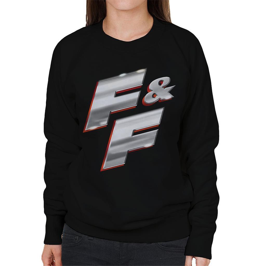 Fast & Furious Fast and Furious FF Chrome Logo Women's Sweatshirt Black X-Large