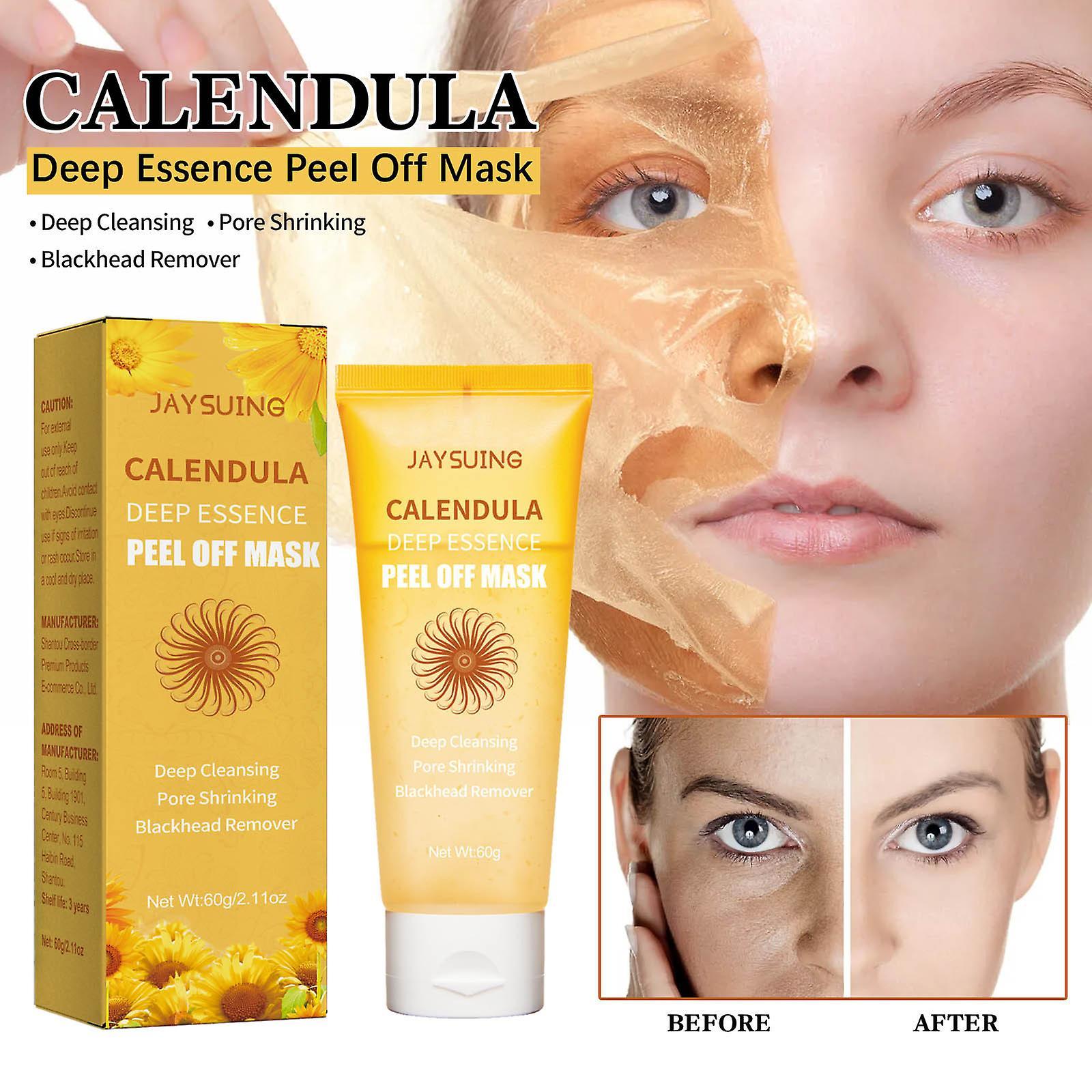 Kakanwo Calendula Peel-Off Mask moisturises, purifies clogged pores, removes acne and impurities 1pcs Free Size