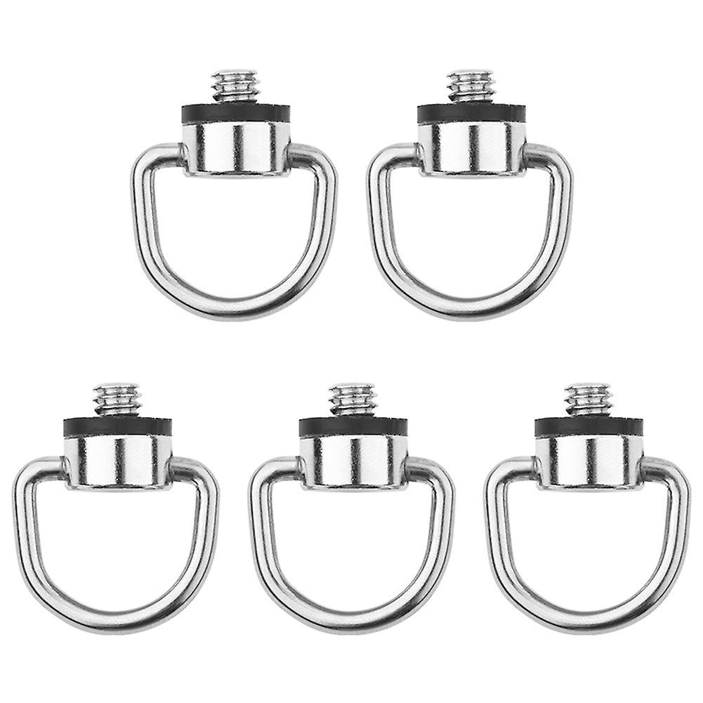 Fairnull 1/4inch Metal D-Ring Camera Tripod Monopod Screw Adapter for Quick Release Plate 5pcs