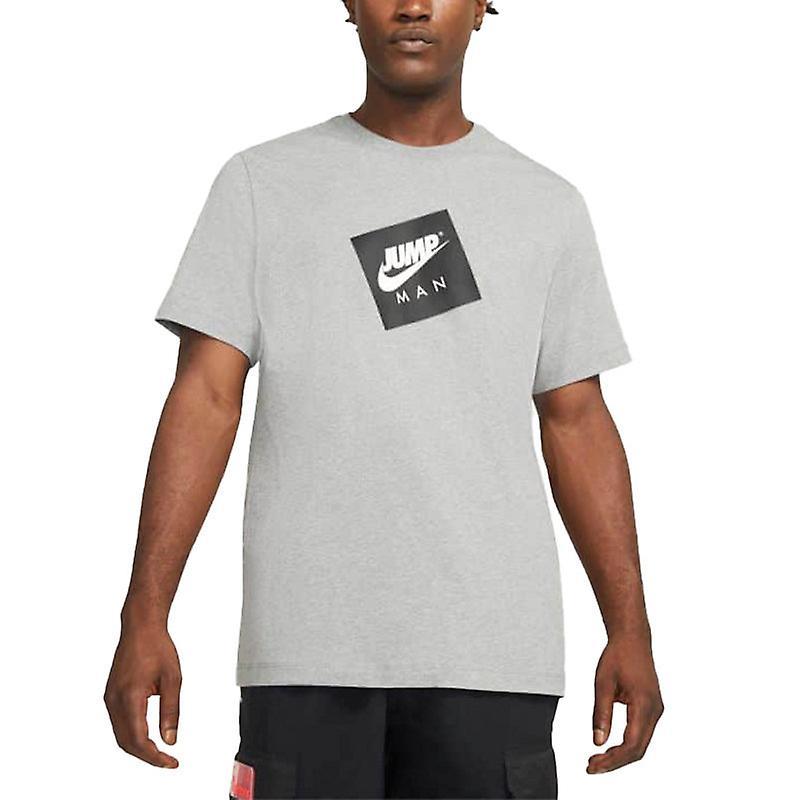 Nike Air Jordan Mens T Shirts Crew Neck Athletic Cotton Grey L