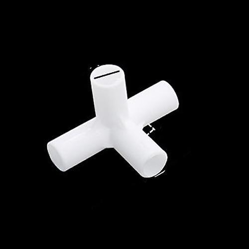 Slowmoose Pvc Straight Elbow Cross Connector -joint Tee Pipe White-8