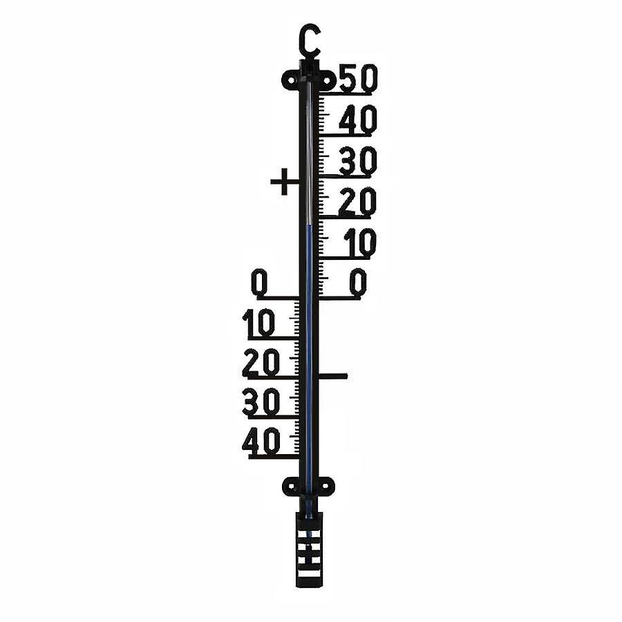 Northix Plastic Wall Thermometer - Black