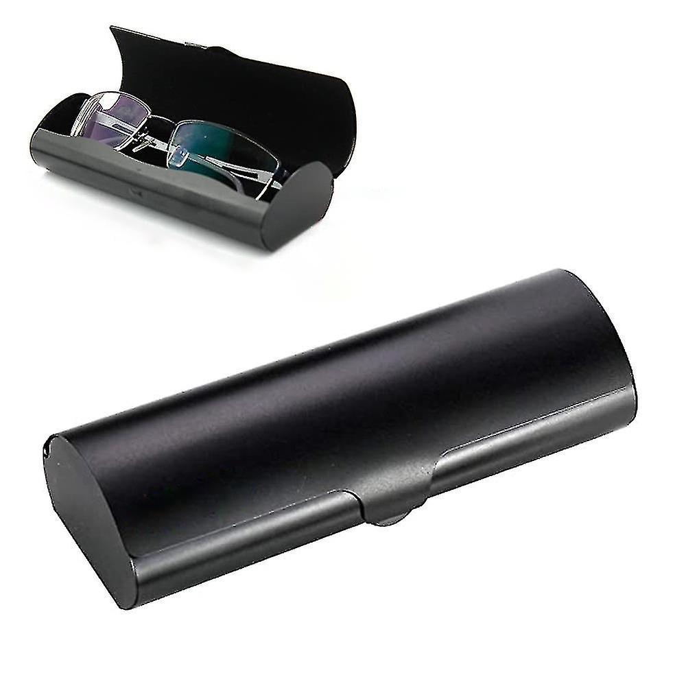 Set Sail 1 Pcs Glasses Case Hard Shell Eyeglass Case Aluminum Light Nearsighted Spectacle Case Box Eyeglasses Case Black