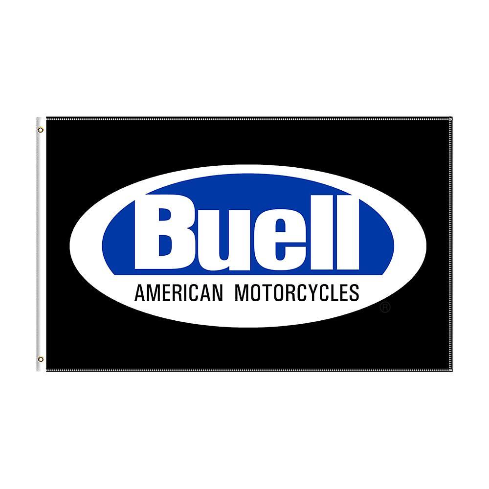 Bicaco 3x5 Ft Buell Flag Polyester Printed Motorcycle Racing Banner For Decor 90x150cm C-1038